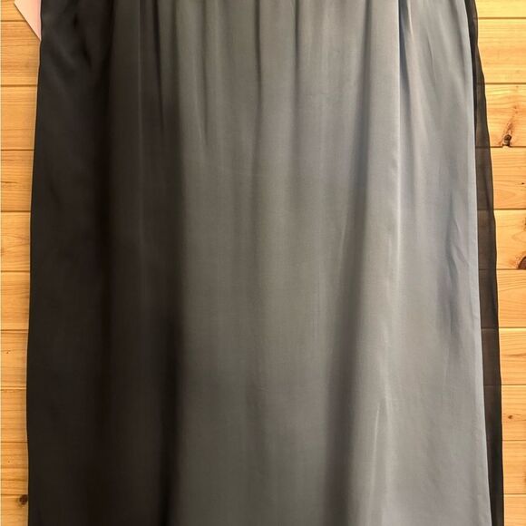 NWT Citron Santa Monica Size 3X Black Gray Ombré Pull On Maxi Skirt - Picture 4 of 12